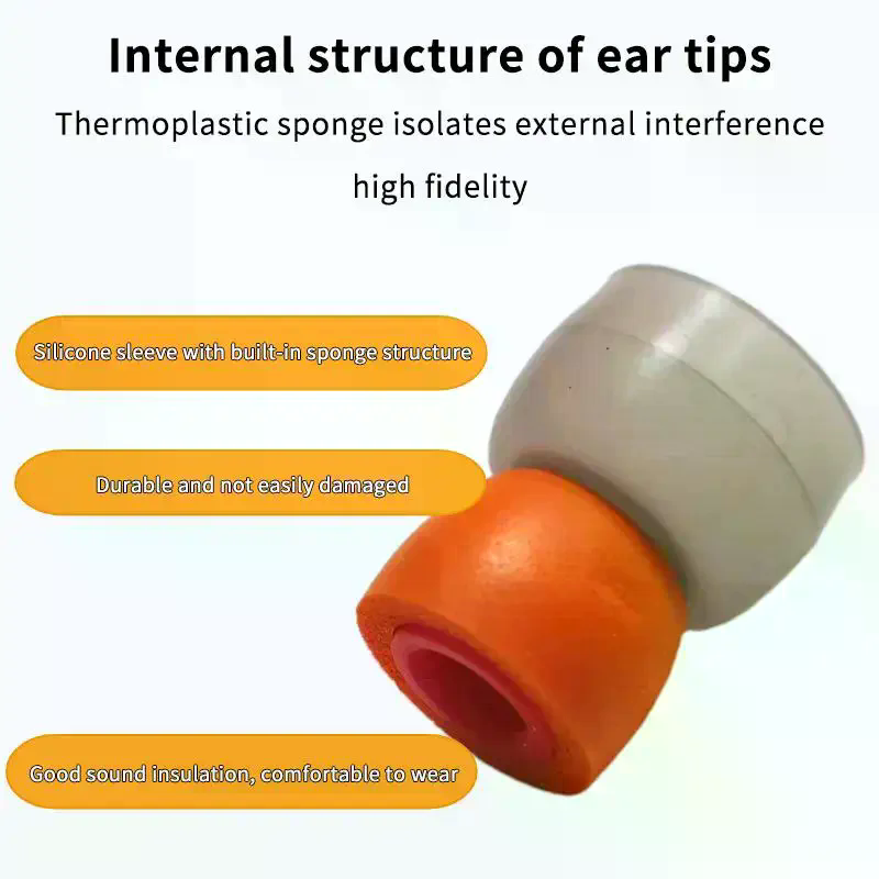 Earphone Foam Tip - Пара силиконовых чехлов для наушников из