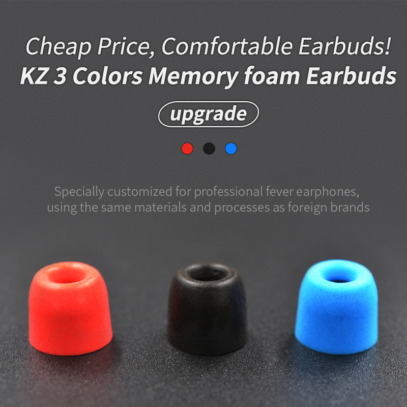 KZ гарнитура амбушюры 3 пары ( – обзор и цена Earphone Foam Tip