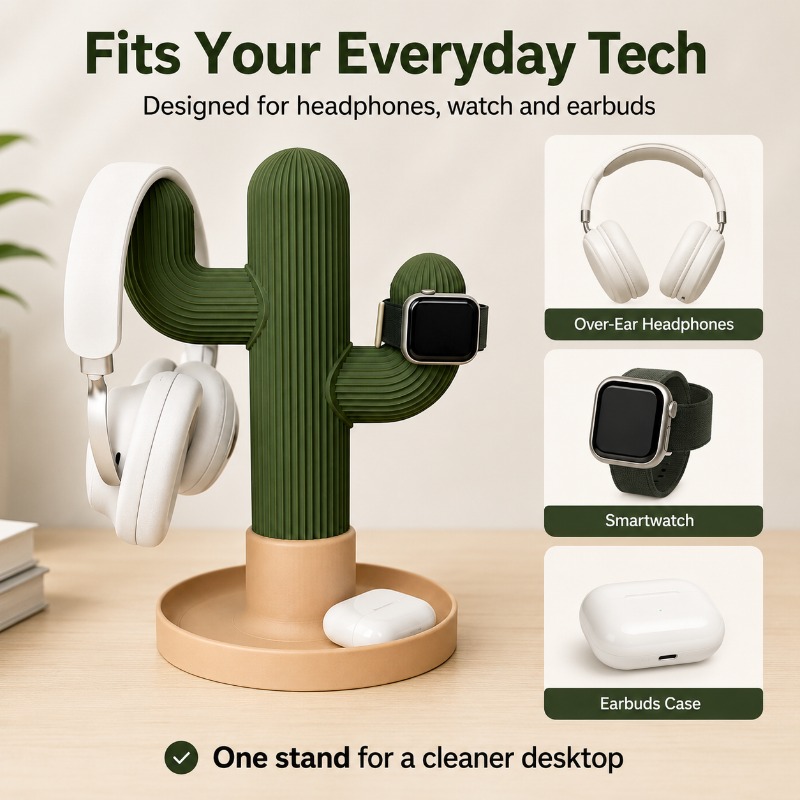 Минималистичная подставка для  – обзор и цена Headphone Stand Desk